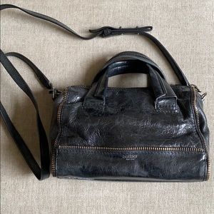 Botkier Leather Cross-Body Bag with Zipper Detail